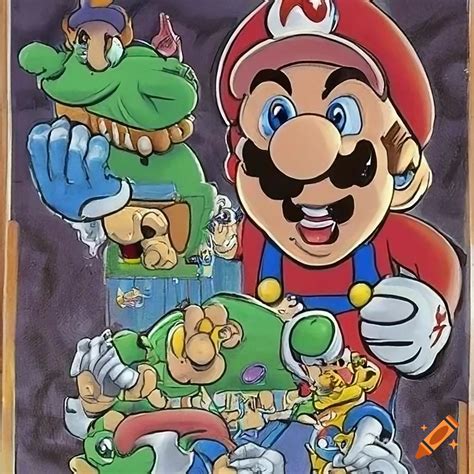 Super Mario Brothers Bootleg Cover Art On Craiyon