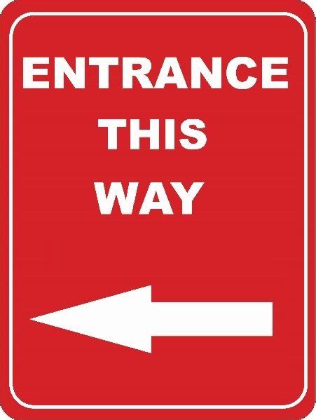 Entrance This Way Buy Now Discount Safety Signs Australia