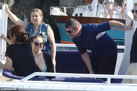 mariah carey suffers a nip slip in italy with james packer daily mail online