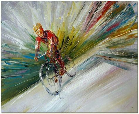 Pin By Curtis Thacker On Cycling Bicycle Painting Oil Painting