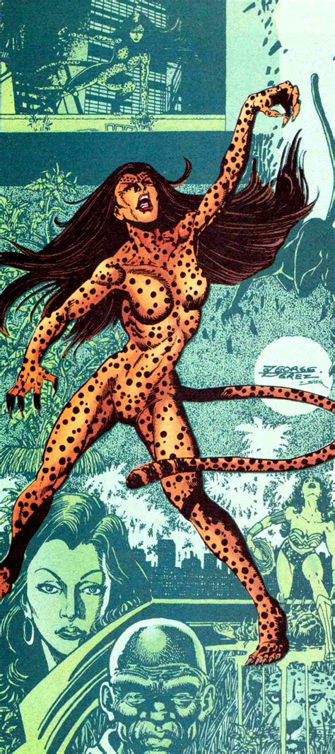 The Cheetah By George Perez Women Villains Female Villains Dc Villains Super Villains Comic