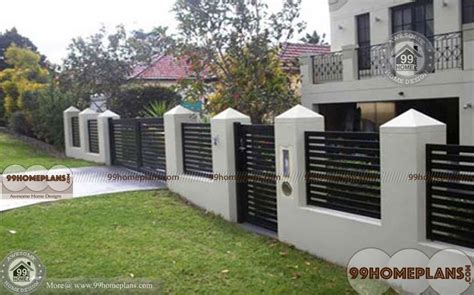 Contemporary entrance design boundary walls compound wall. 5 Pics Best Home Compound Designs And Description - Alqu Blog