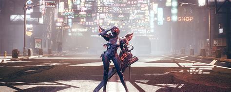 2560x1024 Cyberpunk Girl With Gaint Gun 2560x1024 Resolution Hd 4k