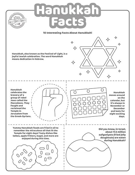 Fun Hanukkah Facts For Kids To Print And Learn News Tempus