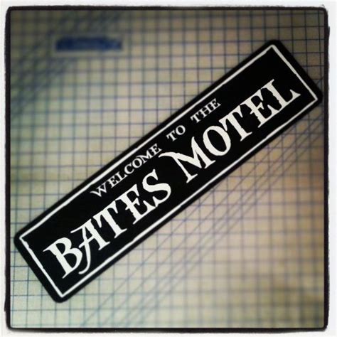 Welcome To The Bates Motel Sign Etsy Bates Motel Bates Vinyl Graphics