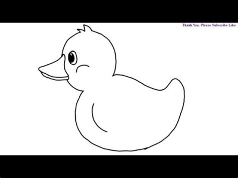 How to draw baby yoda. How to Draw a Baby Duck Drawing for Kids Easy Step by Step ...