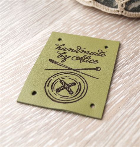 Leather Clothing Labels Custom Labels Personalized Leather Etsy