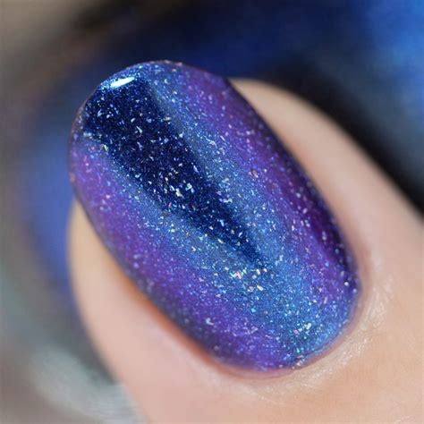 Unfazed Blue To Purple Duochrome Holographic Nail Polish By Ilnp