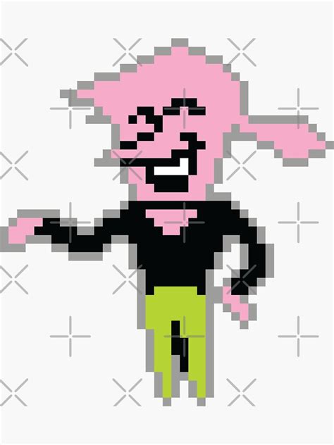Pink Addison Deltarune Sticker For Sale By Spamton Funny Redbubble