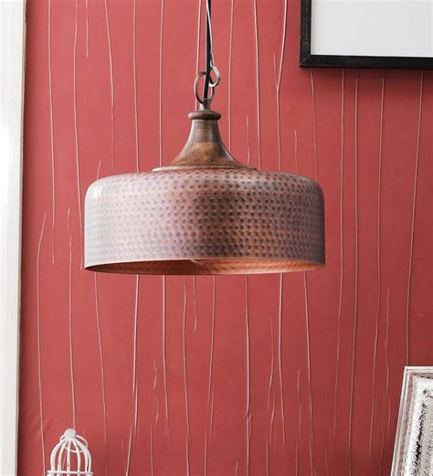 Buy Brown Steel Single Hanging Lights By Kapoor E Illuminations Online