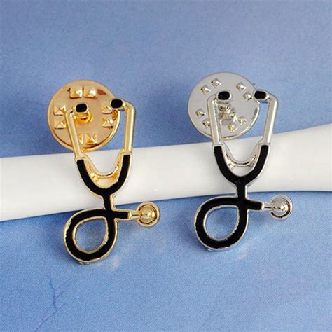 1pc Stethoscope Nurse Jewelry Brooch Pins Medical Jewelry Doctor T