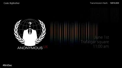 Anonymous Uk Opbigbrother June 1st Youtube