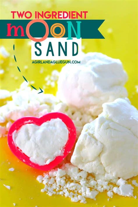 Diy Moon Sand Only Two Ingredients A Girl And A Glue Gun
