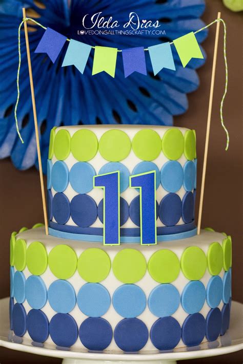 I Love Doing All Things Crafty Simple Blue And Green Birthday Party