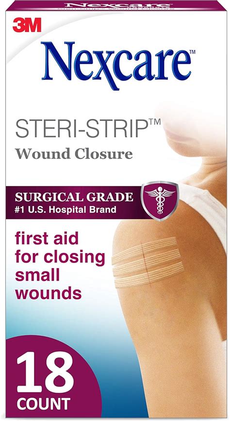 Nexcare Steri Strip Skin Closure 1 2 X 4 Inches 18 Count By Nexcare