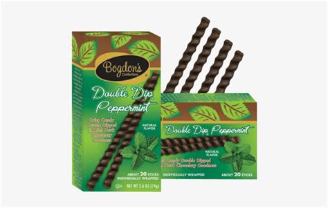 Bogdons Double Dip Peppermint Candy Reception Sticks Chocolate Png