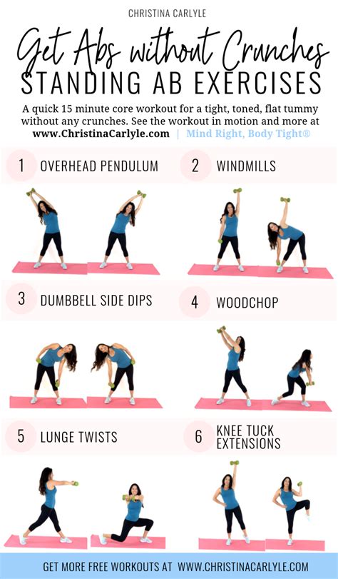 Standing Ab Exercises For Flat Toned Abs And Core Strength Abs
