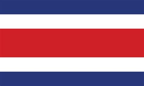 la bandera nacional de costa rica ilustración vectorial bandera civil