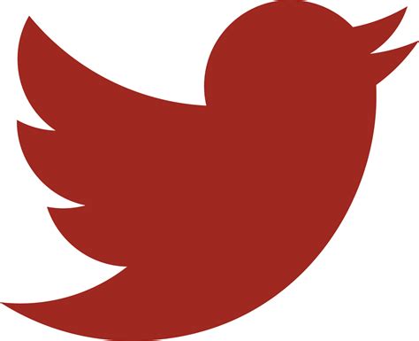 Red Twitter Logo Png Clip Art Library