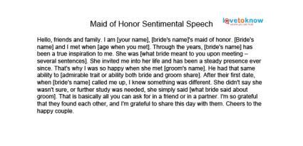 Thank you so much for coming out. Maid Of Honor Speech Quotes. QuotesGram