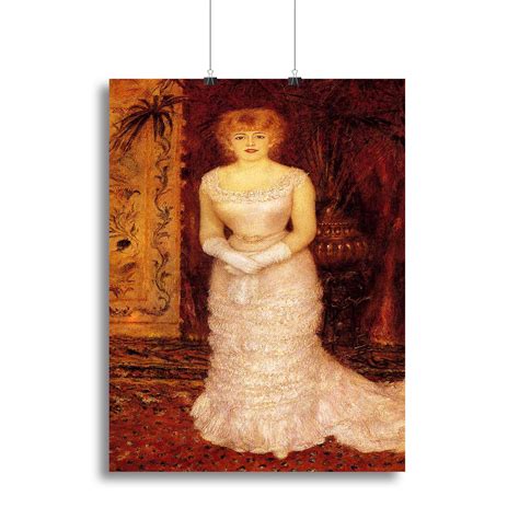 Portrait Of The Actress Jeanne Samary By Renoir Canvas Print Or Poster
