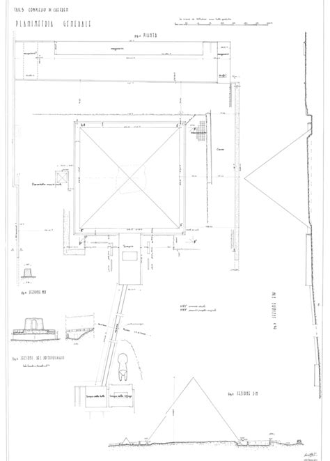 Digital Giza Maps And Plans Khafre Pyramid Complex Plan