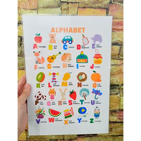 Educational Charts A4 Size Laminated Shopee Philippines