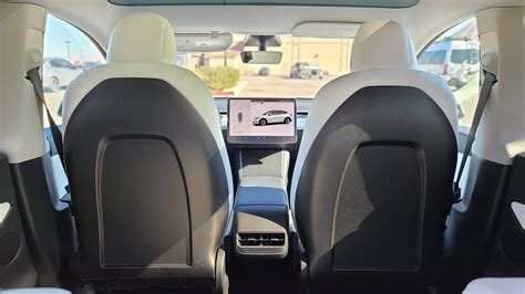 Tesla Model Y3 Carbon Fiber Seat Back Install Youtube