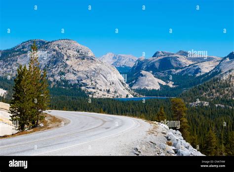 Highway 120 In Yosemite National Park California Tioga Pass Road