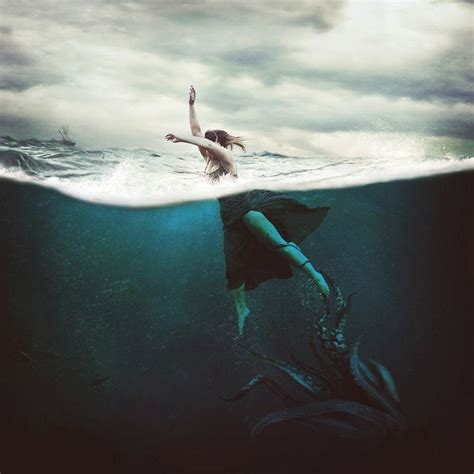 Dragged Under Underwater Art Underwater Photography Portrait Photography Scary Ocean Down To
