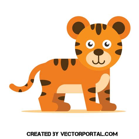 Tiger Cub Royalty Free Stock Svg Vector And Clip Art