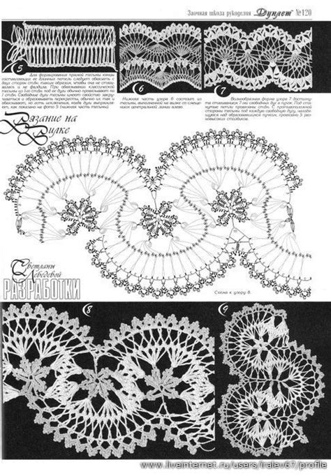 hairpin lace pattern hairpin lace stylish pattern Вязаный крючком кружевная окантовка