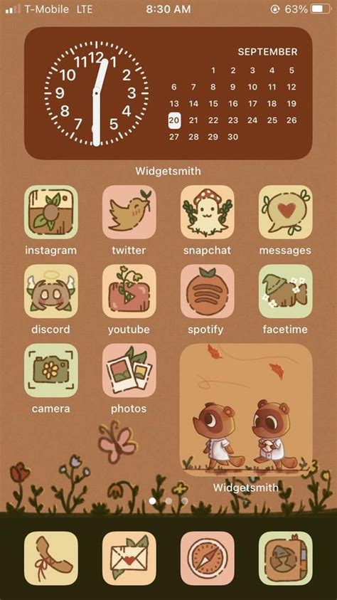 No need to upload or download. Cottagecore / Fall Aesthetic iPhone iOS 14 App Icons | App ...