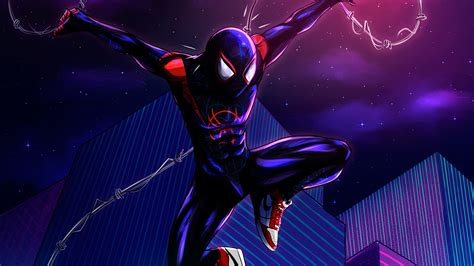 Miles Morales Spider Man Into The Spider Verse Phone Iphone 4k
