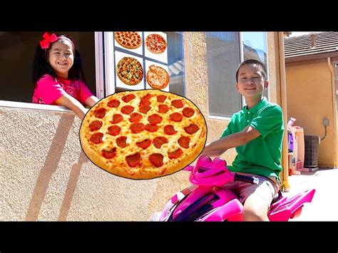 5th ave deli & grill. Pizza Drive Thru Pretend Play with Jannie and Andrew ...