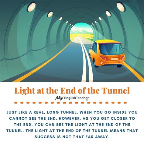 Light At The End Of The Tunnel Meaning Idiom Myenglishteacher Eu Blog