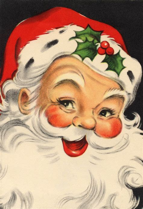 Vintage Santa Pictures Free