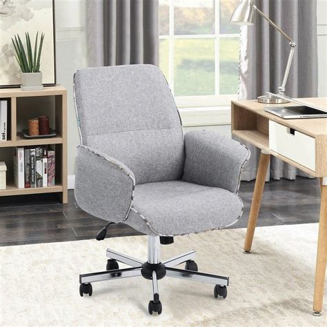 Select costco locations have the thomasville fabric swivel chair in. FurnitureR Manager Home Office Desk Chair Fabric in Grey ...