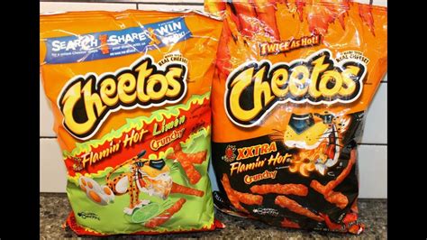 Cheetos Crunchy Flamin Hot Limon And Xxtra Flamin Hot Review Youtube