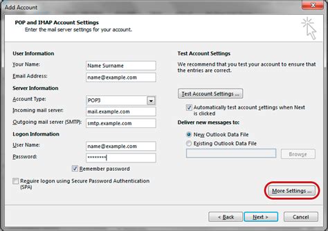 How To Set Up Email In Outlook 2010 Xneelo Help Centre
