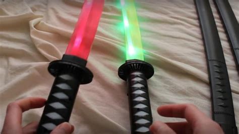 Cheap Light Up Ninja Sword Lasersword Toy Review Youtube