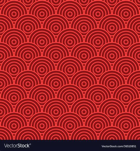Japanese Seamless Round Pattern Traditional Vector Image