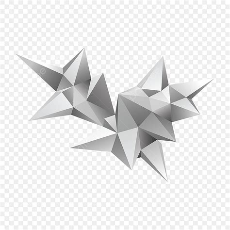 Abstract Geometric 3d Polygon Elements 3d Polygon Geometric Png And
