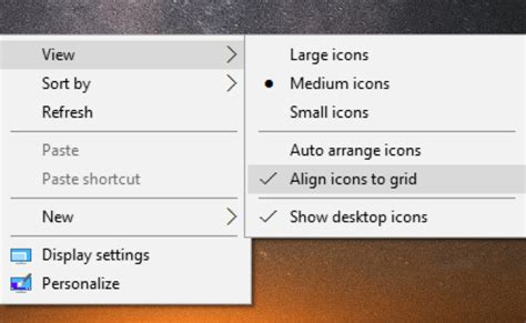 How To Align Desktop Icons To Grid Desktop Icons Snap To Grid Windows