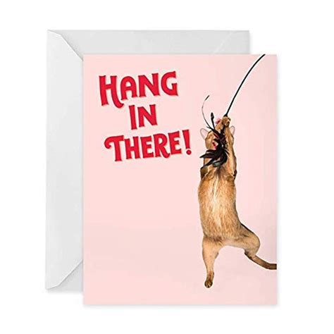 Hang In There A2 Greeting Card Encouragement Sympathy Get Etsy