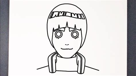 Como Dibujar A Rock Lee De Naruto How To Draw Rock Lee Youtube