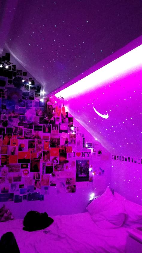 Aesthetic Tik Tok Room Led Lights Collage Wall Vsco Room Skylite