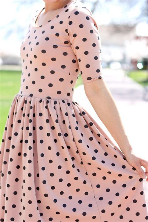 Pink Polka Dot Dress Fashion Modest Outfits Pretty Dresses