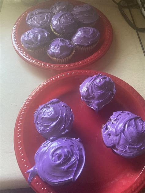Red Velvet Cupcakes With Ube Frosting Marcys Favorite R Amphibia