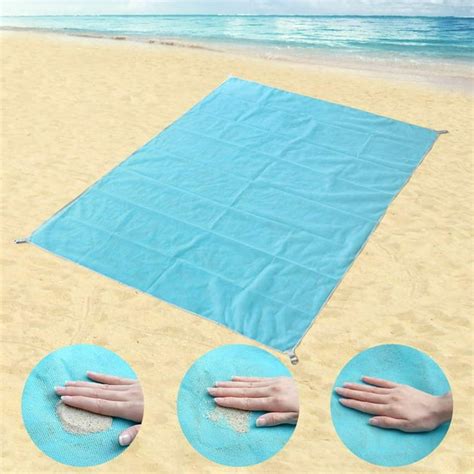 Haitral Beach Blanket Sand Free Beach Mat Blanket Size 79 X 57